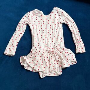 Heart Patterned Kids Bodysuit